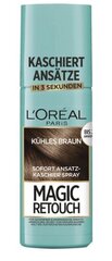 (DE) Loreal, Magic Retouch, Спрей для корней волос, холодный шатен, 75 мл. цена и информация | Краска для волос | 220.lv