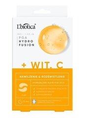 L'Biotica Mitrinošās Hidrogēla Acu Plāksnītes - C vitamīns & Apgaismojums, 1 pāris cena un informācija | Sejas maskas, acu maskas | 220.lv