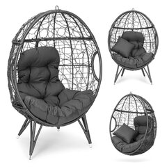 Cocoon brīvi stāvošs dārza krēsls, Modern Home PL2441, 119 cm. x 34 cm. x 100 cm, pelēks cena un informācija | Dārza mēbeļu komplekti | 220.lv