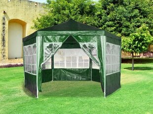 Dārza telts ar logiem, Modern Home, 2 m. x 2 m. x 2 m., zaļa cena un informācija | Dārza nojumes un lapenes | 220.lv