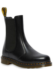 DR. MARTENS sieviešu melni ādas zābaki 2976 Hi Black Smooth cena un informācija | Sieviešu zābaki, puszābaki | 220.lv