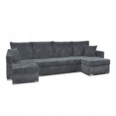 Bonito BIG dīvāns ar guļamvietu funkciju Ģimenes mēbeles velvets pelēks cena un informācija | Gultas | 220.lv