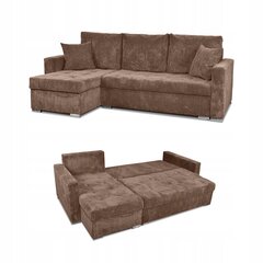 Bonito dīvāns ar guļamvietu funkciju Family Furniture velvets brūns cena un informācija | Gultas | 220.lv