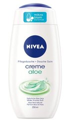 Nivea, krēms un alveja, dušas želeja, 250 ml (VĀCIJAS PRECE) cena un informācija | Dušas želejas, eļļas | 220.lv