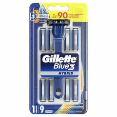 Manuāls skuveklis Gillette Blue3 Hybrid 8 gb. cena un informācija | Skūšanās piederumi, kosmētika | 220.lv