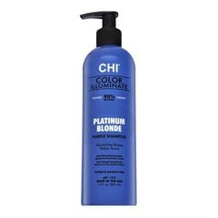 CHI Color Illuminate Platinum Blonde Purple Shampoo осветляющий шампунь для платиновых блондинок и седых волос 355 мл цена и информация | Шампуни | 220.lv