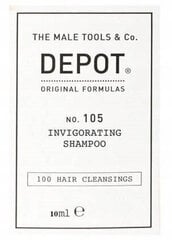 Depot No105 Бодрящий шампунь для волос, 10мл цена и информация | Шампуни | 220.lv