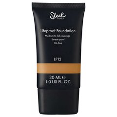 Makiažo pagrindas Sleek MakeUp Lifeproof High Cover Cream Foundation, Lp12, 30 ml cena un informācija | Grima bāzes, tonālie krēmi, pūderi | 220.lv