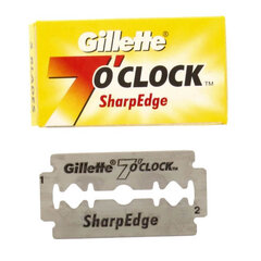 Gillette 7 O'Clock Sharp Edge asmens skrāpji 5 gab. cena un informācija | Skūšanās piederumi, kosmētika | 220.lv