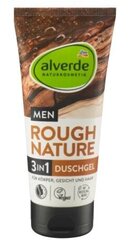 Alverde MEN, 3in1 Dušas želeja "Rough Nature", 200 ml (Vācijas Produkts) cena un informācija | Dušas želejas, eļļas | 220.lv