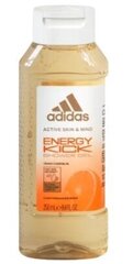 Adidas Energijas Kauslis Dušas želeja 250 ml - Augstas kvalitātes Vācijas produkts cena un informācija | Dušas želejas, eļļas | 220.lv