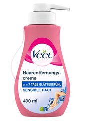 Veet Maņu Noņemšanas Krēms Sejai un Ķermenim, Zīdaini Gluda Āda, 400 ml (Vācija) cena un informācija | Depilācijas līdzekļi, vaksācijas piederumi | 220.lv