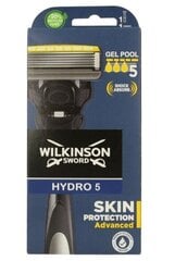 Wilkinson Sword Hydro 5 Advance Skincare Razor - Augstas Kvalitātes Vācu dizains, ņemot vērā ādas veselību cena un informācija | Skūšanās piederumi, kosmētika | 220.lv