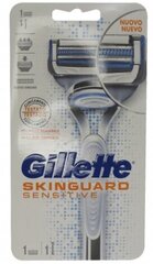 Gillette Sensitive Skin Skinguard Razor, Vara - 1 gab. cena un informācija | Skūšanās piederumi, kosmētika | 220.lv