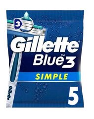 Gillette, Vienkārši 3, Īpašas bārdas skūšanās dzirksti, 5 gab. (VĀCU PRODUKTS) cena un informācija | Skūšanās piederumi, kosmētika | 220.lv