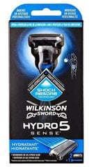 Wilkinson Sword Hydra 5 Sense Skūšanās Bariņš ar 2 asiņainas asmeņi cena un informācija | Skūšanās piederumi, kosmētika | 220.lv