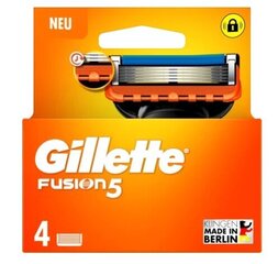 Gillette Fusion 5 Neiroziņu Zemes gabali, 4 gabali cena un informācija | Skūšanās piederumi, kosmētika | 220.lv