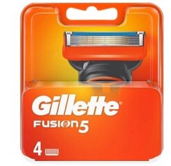 Gillette Fusion 5 Neiroziņu Zemes gabali, 4 gabali cena un informācija | Skūšanās piederumi, kosmētika | 220.lv