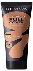 Revlon Colorstay Pilna pārklājuma Podkāns Matt 430 Bagātīgs Ingvers, 30ml (NORĪKOT NO VĀCIJAS) cena un informācija | Grima bāzes, tonālie krēmi, pūderi | 220.lv