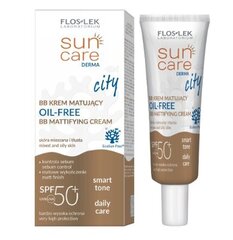 Floslek Sun Care Derma City Matējošs BB krēms ar SPF 50+, 30 ml cena un informācija | Grima bāzes, tonālie krēmi, pūderi | 220.lv