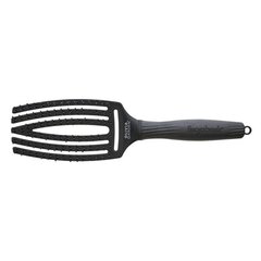 Matu suka Olivia Garden Fingerbrush Care Ionic Double bristles black, M cena un informācija | Matu sukas, ķemmes, šķēres | 220.lv