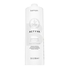 Kemon Actyva Purezza Shampoo глубоко очищающий шампунь против перхоти для нормальных и жирных волос 1000 мл цена и информация | Шампуни | 220.lv