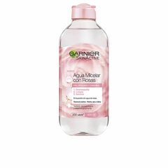 Meikapu noņemošs micelārais ūdens Garnier Skinactive Agua Rosas Rožu ūdens un 400 ml cena un informācija | Sejas ādas kopšana | 220.lv