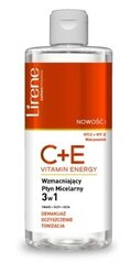 Micelārais līdzeklis ar C + E vitamīnu, nostiprinošs, 3in1, 400ml cena un informācija | Sejas ādas kopšana | 220.lv