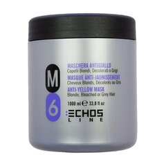 EchosLine M6 Anti-Yellow Mask 1000ml cena un informācija | Matu uzlabošanai | 220.lv