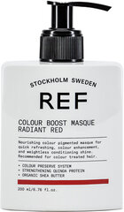 REF Colour Boost Masque Radiant Red 200ml цена и информация | Средства для укрепления волос | 220.lv