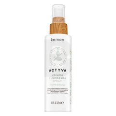 Kemon Actyva Volume E Corposita Spray spray matu apjomam 125 ml cena un informācija | Matu uzlabošanai | 220.lv