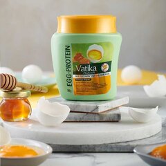 Маска для волос с яичным белком и горячим маслом Мультивитамин, Dabur  Vatika, 500 г цена и информация | Средства для укрепления волос | 220.lv