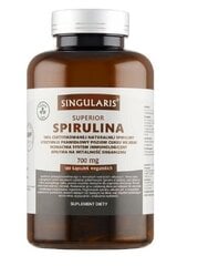 Singularis Spirulina 700mg, 180 kapsulu iepakojums cena un informācija | Sejas ādas kopšana | 220.lv