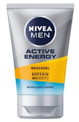 Nivea Men Aktīvā Enerģija Kofeīna Mazgāšanas Želeja 100ml cena un informācija | Sejas ādas kopšana | 220.lv