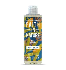 Dušas želeja ar šī sviestu un argana eļļu, Faith In Nature, 400ml cena un informācija | Dušas želejas, eļļas | 220.lv