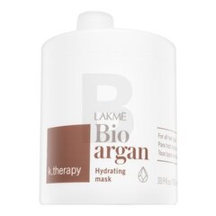 Lakmé K.Therapy Bio Argan Hydrating Mask barojoša maska matu mitrināšanai 1000 ml cena un informācija | Matu uzlabošanai | 220.lv