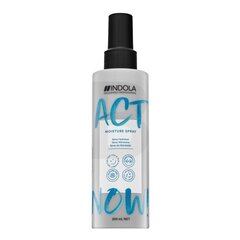 Indola Act Now! Moisture Spray matu mitrinošs matu veidošanas aerosols 200 ml cena un informācija | Kosmētika matu stiprināšanai | 220.lv