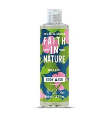 Dušas želeja Wild Rose, Faith In Nature, 400ml cena un informācija | Dušas želejas, eļļas | 220.lv