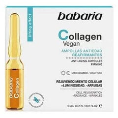 Babaria Kolagēna Vegan Ampulas 5 x 2ml cena un informācija | Serumi sejai, eļļas | 220.lv