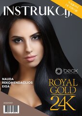 Instrukcja ROYAL GOLD 24K LUMINOUS ilgstošai matu izlīdzināšanai (BEOX PROFESSIONAL, Brazīlija) cena un informācija | Matu veidošanas līdzekļi | 220.lv