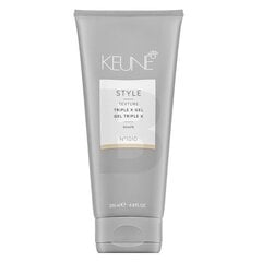 Keune Style Triple X Gel matu želeja vidējas fiksācijas 200 ml cena un informācija | Matu veidošanas līdzekļi | 220.lv