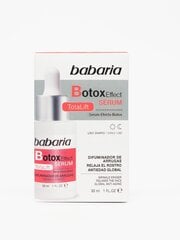 Sejas serums Babaria Botox Effect Total Lift Serum, 30ml cena un informācija | Serumi sejai, eļļas | 220.lv