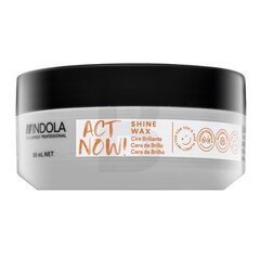 Indola Act Now! Shine Wax Veidošanas vasks matu stiprināšanai un spīdumam 85 ml cena un informācija | Matu veidošanas līdzekļi | 220.lv