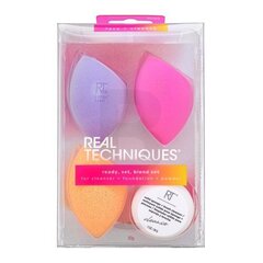 Real Techniques Ready, Set, Blend Набор 4 шт. цена и информация | Кисти для макияжа, спонжи | 220.lv