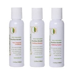 Набор Encanto Brazilian Keratin Hair Straightening Kit 3x100ml, ОРИГИНАЛ. цена и информация | Средства для укладки волос | 220.lv