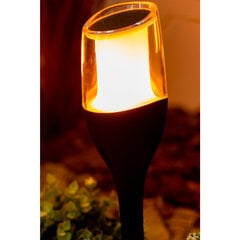 LED saules LED āra dārza lampa ar liesmas efektu IGNIS 64 cm LUMILED cena un informācija | Āra apgaismojums | 220.lv