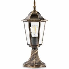 Dārza lampa āra E27 zema laternas abažūra 40cm patīna BELLIS LUMILED цена и информация | Уличное освещение | 220.lv