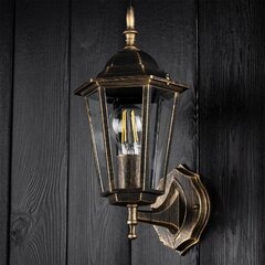 Āra E27 laterna Dārza sienas lampa Patina BELLIS LUMILED цена и информация | Уличное освещение | 220.lv