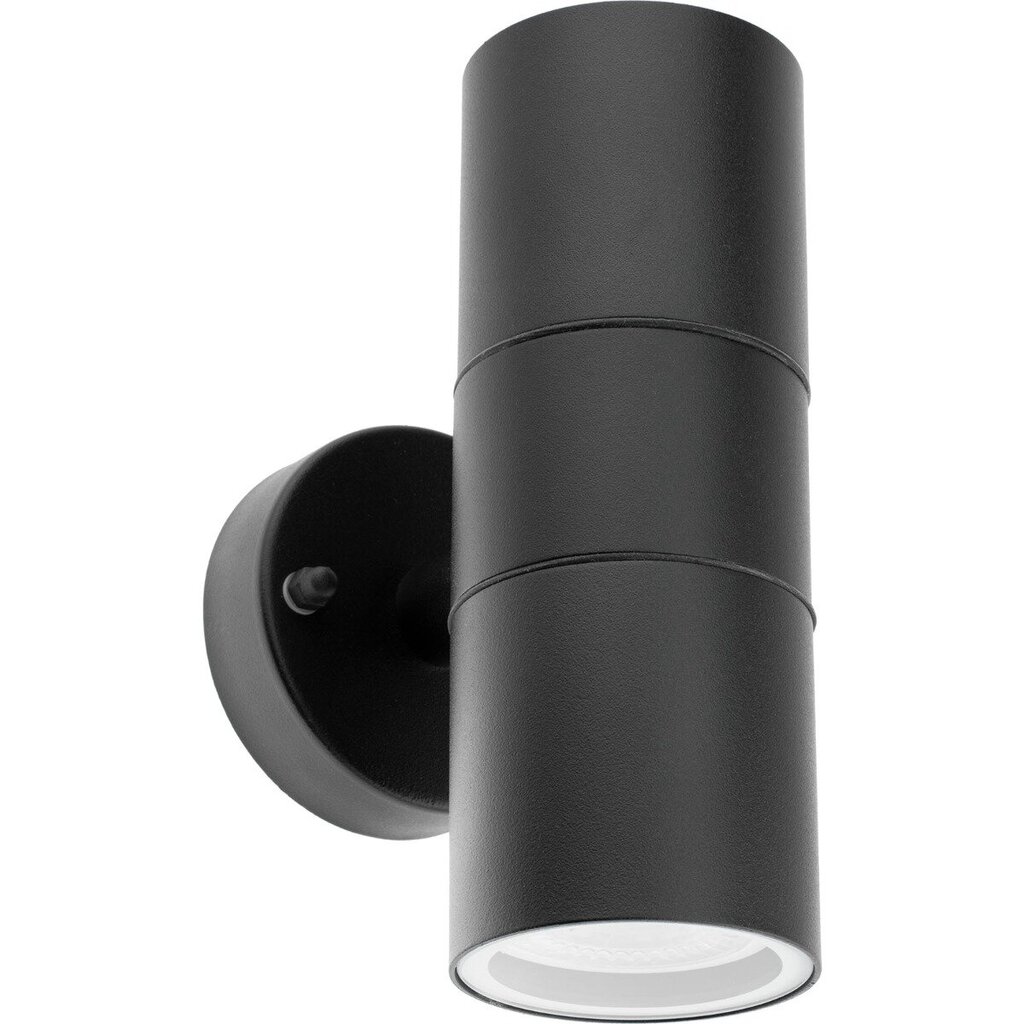 Dārza sienas lampas fasāde no augšas uz leju LED GU10 IP44 ZINNIA Black Lumiled cena un informācija | Āra apgaismojums | 220.lv