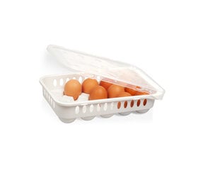 Лоток для яиц, контейнер для яиц, подставка для яиц, Alinco, 27 x 17 x 6 см, для 15 яиц цена и информация | Кухонные принадлежности | 220.lv